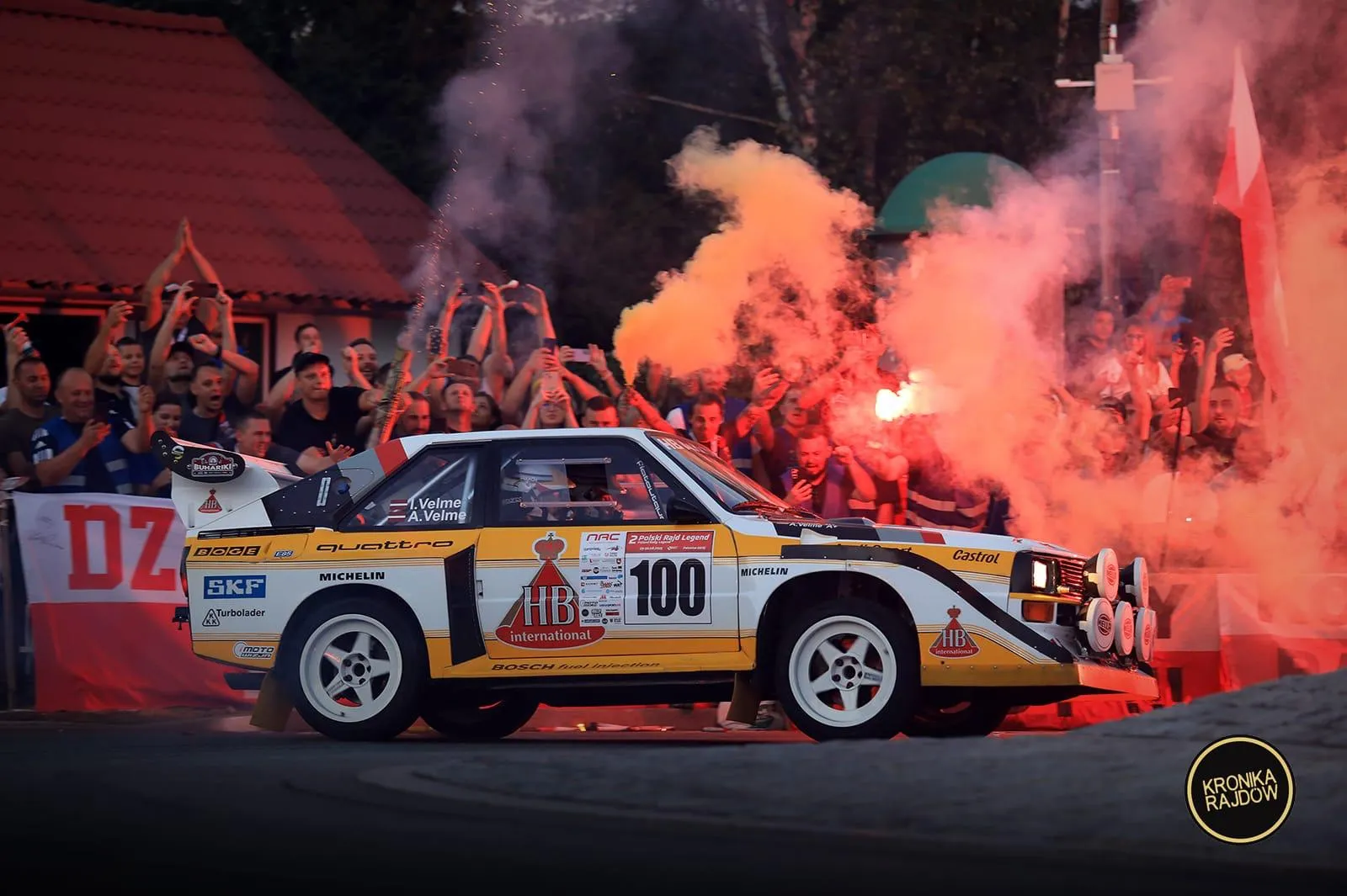 Poland Rally Legend - fans and rally cars