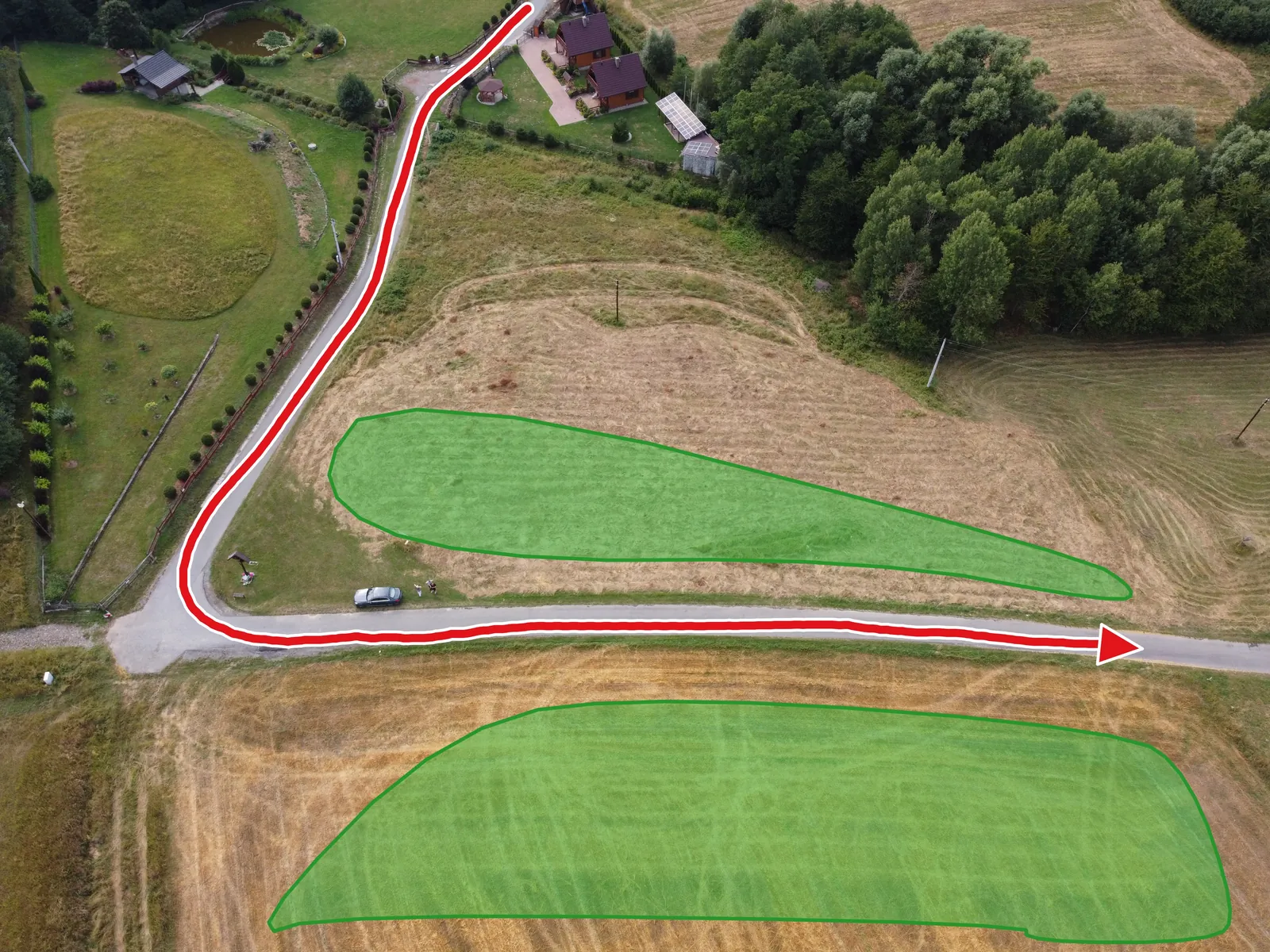 Handbrake Zone 2 - Hairpin at the cross