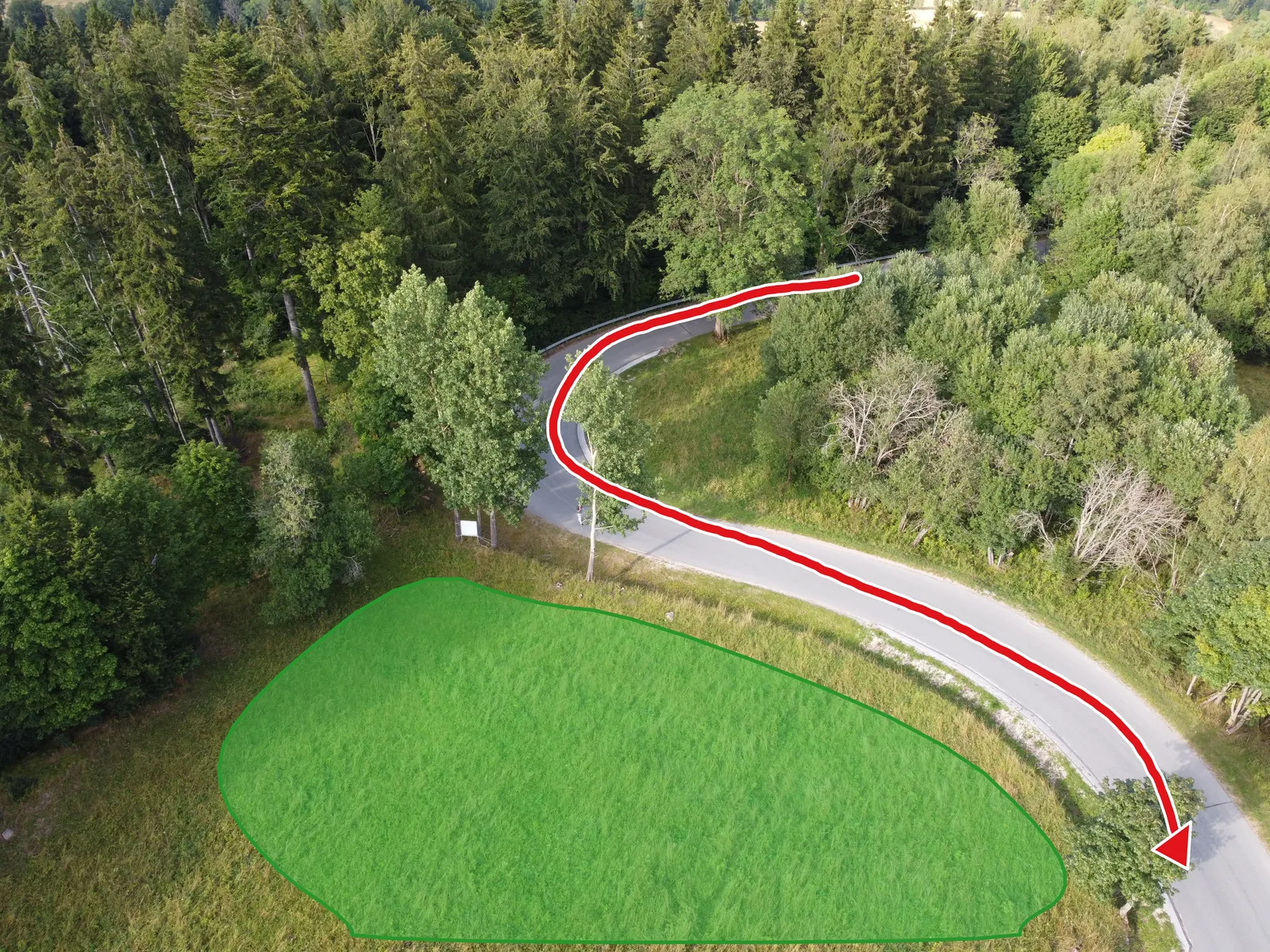 Handbrake Zone 2 - Hairpin near the finish