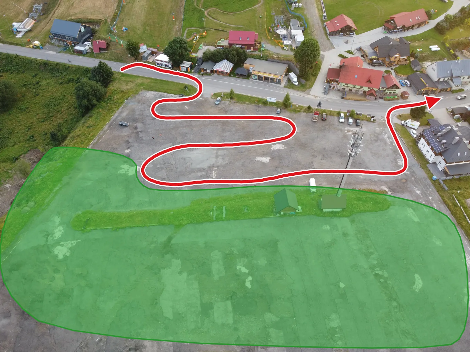 Handbrake Zone 2 - Hairpins on the car park