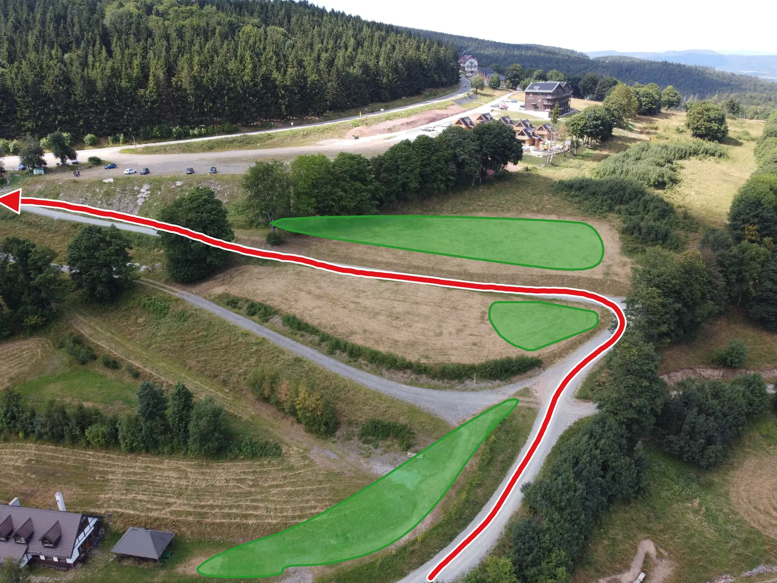 Handbrake Zone 6 - Left hairpin on gravel