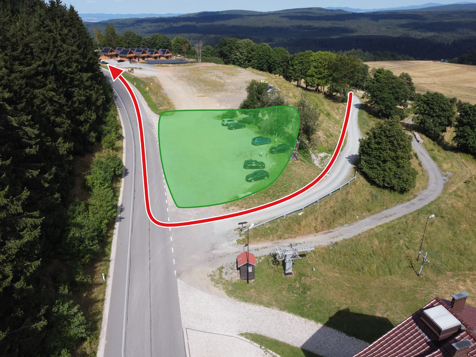 Handbrake Zone 7 - Hairpin on wide tarmac